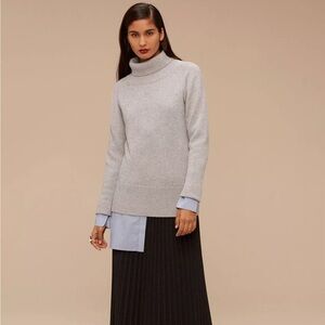 Babaton Aritzia Wool & Cashmere Turtleneck Sweater